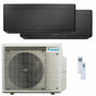 Condizionatore Daikin Stylish Total Black dual split 9000+9000 BTU inverter A+++ wifi unità esterna 5 kW Daikin