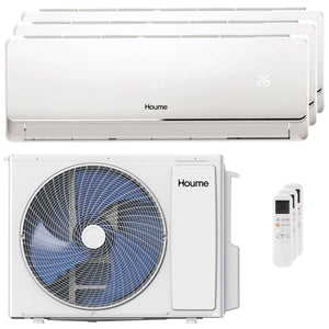 Condizionatore Houme Elèa Flow trial split 9000+9000+12000 BTU R32 inverter A++ WiFi unità esterna 7,9 kW