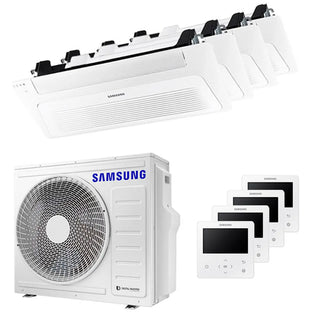 Condizionatore Samsung Cassetta WindFree 1 Via quadri split 9000+9000+9000+9000 BTU inverter A++ unità esterna 8,0 kW Samsung