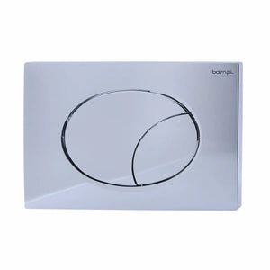 Placca Bampi FLOW cromata con doppio tasto Bampi