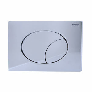 Placca Bampi FLOW cromata con doppio tasto