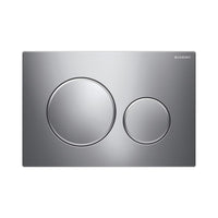 Placca Geberit Sigma 20 cromato per risciacquo a due quantità