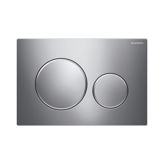 Placca Geberit Sigma 20 cromato per risciacquo a due quantità