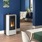 Stufa a pellet Cadel River Idro 16 ad acqua 16,1 kW WiFi Bianco