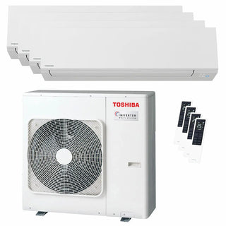 Condizionatore Toshiba SHORAI Edge White quadri split 7000+7000+7000+7000 BTU inverter A++ wifi unità esterna 8 kW Toshiba