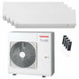 Condizionatore Toshiba SHORAI Edge White quadri split 5000+5000+9000+12000 BTU inverter A++ wifi unità esterna 8 kW Toshiba