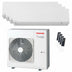 Condizionatore Toshiba SHORAI Edge White quadri split 7000+9000+9000+12000 BTU inverter A++ wifi unità esterna 8 kW