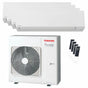 Condizionatore Toshiba SHORAI Edge White quadri split 5000+5000+5000+9000 BTU inverter A++ wifi unità esterna 8 kW Toshiba