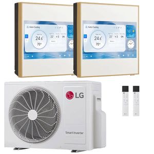 Condizionatore LG ARTCOOL Gallery LCD dual split 12000+12000 BTU inverter A+++ wifi unità esterna 6.15 kW LG
