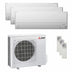 Condizionatore Mitsubishi Electric Serie Bt trial split 9000+9000+9000 BTU R32 Inverter A++ WiFi unità esterna 5.4 kW Mitsubishi Electric