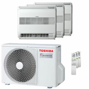 Condizionatore Toshiba Console J2 trial split 9000+9000+9000 BTU inverter A+++  unità esterna 5.2 kW