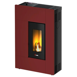 Stufa a pellet CADEL Spirit 5 ad aria 5,2 kW - con wifi ROSSO Cadel
