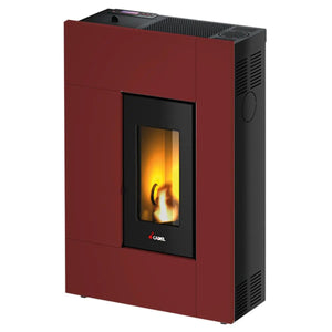 Stufa a pellet CADEL Spirit 5 ad aria 5,2 kW - con wifi ROSSO