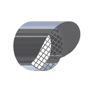 Griglia aspirazione antintrusione con parapioggia per scarico fumi caldaia a condensazione diam. 80 mm. inox Stabile