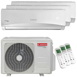Condizionatore Ariston PRIOS R32 trial split 9000+9000+12000 BTU inverter A++ unità esterna 8 kW