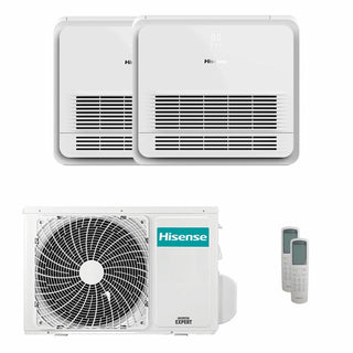 Condizionatore Hisense Console AKT dual split 12000+12000 BTU inverter A++  unità esterna 5 kW Hisense