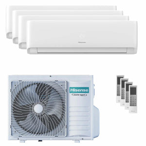 Condizionatore Hisense EcoSense quadri split 7000+7000+7000+7000 BTU inverter A++ wifi unità esterna 8 kW