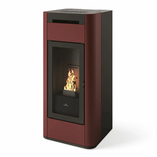 Stufa a pellet Edilkamin Tera H 25 Evo 25 kW WiFi Idro Bordeaux Edilkamin