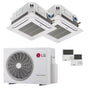 Condizionatore LG Cassetta 4 vie LG dual split 12000+12000 BTU inverter A+++  unità esterna 4.7 kW