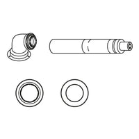 Kit scarico fumi coassiale orizzontale Bosch FC-SET60-C13X Ø60/100 mm - SERIE CONDENS 