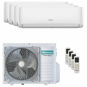 Condizionatore Hisense Hi-Comfort 2025 quadri split 7000+9000+9000+12000 BTU inverter A++ wifi unità esterna 8 kW Hisense