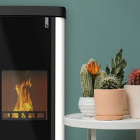 Stufa policombustibile Girolami Soft 22 bianca 22 kW idro + kit acs