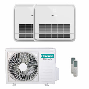 Condizionatore Hisense Console AKT dual split 9000+18000 BTU inverter A++  unità esterna 6.3 kW