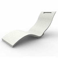 Lettino Prendisole Arkema Serendipity Chaise in polietilene HD di colore bianco