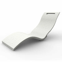 Lettino Prendisole Arkema Serendipity Chaise in polietilene HD di colore bianco Arkema