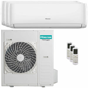 Condizionatore Hisense Hi-Comfort 2025 trial split 12000+12000+24000 BTU inverter wifi unità esterna 12.5 kW