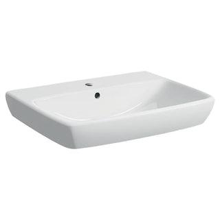 Lavabo 65 Geberit Selnova Square 65 cm sospeso bianco