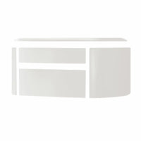 Stufa a pellet Edilkamin Vyda2 H 18 Up 19,2 kW Idro WiFi Bianco Opaco Edilkamin