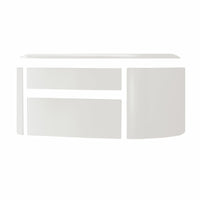 Stufa a pellet Edilkamin Vyda2 H 18 Up 19,2 kW Idro WiFi Bianco Opaco