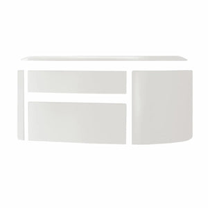 Rivestimento stufa a pellet Edilkamin Vyda2 H 18 Up 19,2 kW Idro WiFi Bianco Opaco Edilkamin