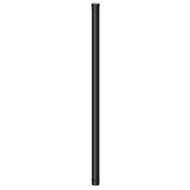 Elemento dritto M/F diam. 100 mm lunghezza 2000 mm scarico fumi stufa a pellet e caldaia a pellet
