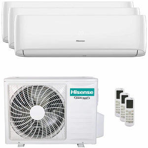 Condizionatore Hisense Hi-Comfort 2025 trial split 7000+9000+12000 BTU inverter A++ wifi unità esterna 5.5 kW Hisense