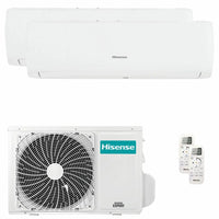 Condizionatore Hisense IQ PLUS dual split 9000+9000 BTU inverter A++ wifi unità esterna 4.1 kW Hisense