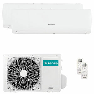 Condizionatore Hisense IQ PLUS dual split 9000+12000 BTU inverter A++ wifi unità esterna 4.1 kW Hisense
