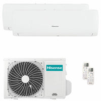 Condizionatore Hisense IQ PLUS dual split 9000+9000 BTU inverter A++ wifi unità esterna 4.1 kW