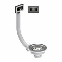 Piletta Valsir 3"1/2 con cestello e troppopieno rettangolare Valsir