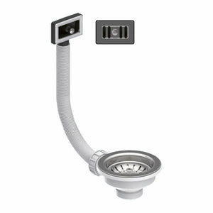 Piletta Valsir 3"1/2 con cestello e troppopieno rettangolare Valsir