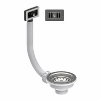 Piletta Valsir 3"1/2 con cestello e troppopieno rettangolare