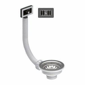 Piletta Valsir 3"1/2 con cestello e troppopieno rettangolare